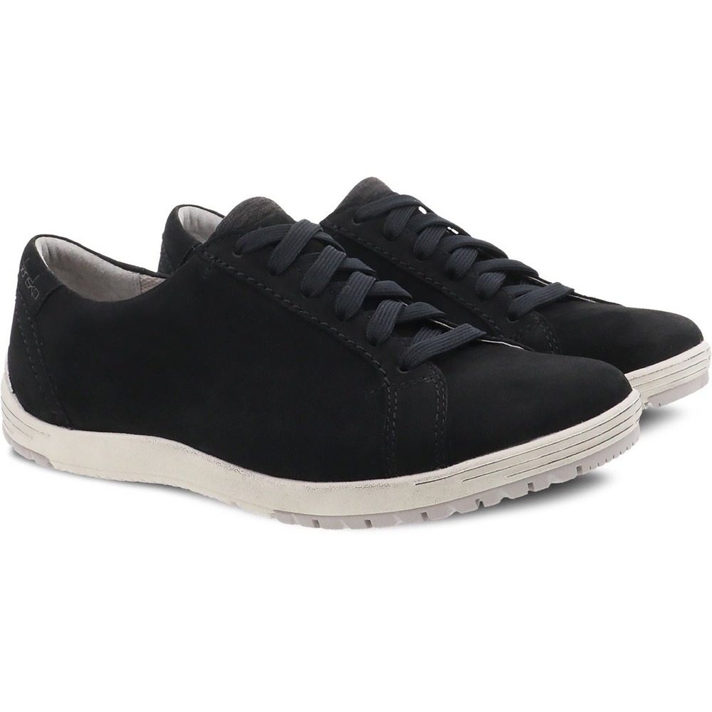 Dansko Honor Black Suede Leather Sneakers Walking Shoes 5906102400 Size 38